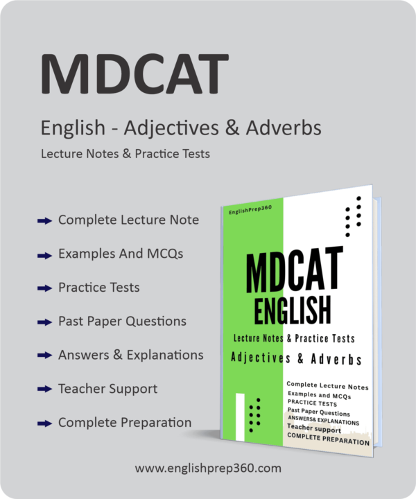 MDCAT English - Adjectives & Adverbs