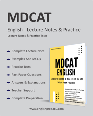 MDCAT English - Lecture Notes & Practice Tests