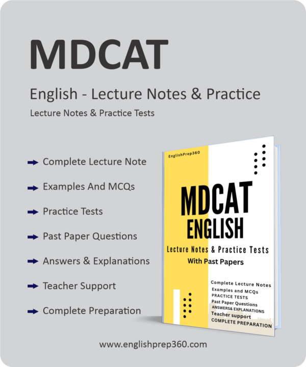 MDCAT English - Lecture Notes & Practice Tests
