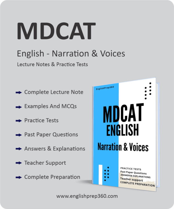 MDCAT English - Narration & Voices