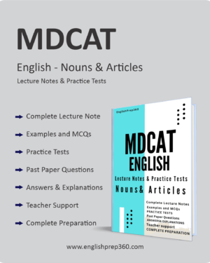 MDCAT English Nouns & Articles