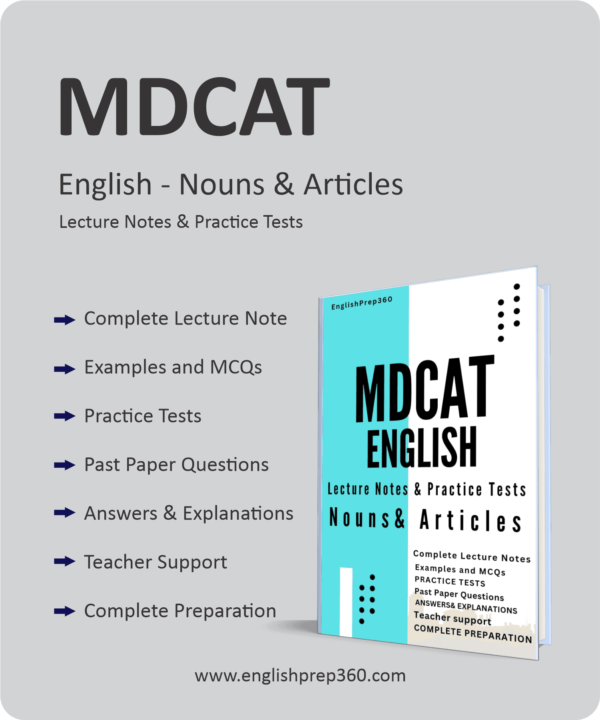 MDCAT English Nouns & Articles