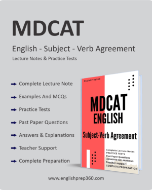 MDCAT English - Subject-Verb Agreement