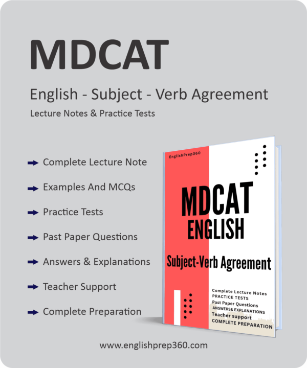 MDCAT English - Subject-Verb Agreement